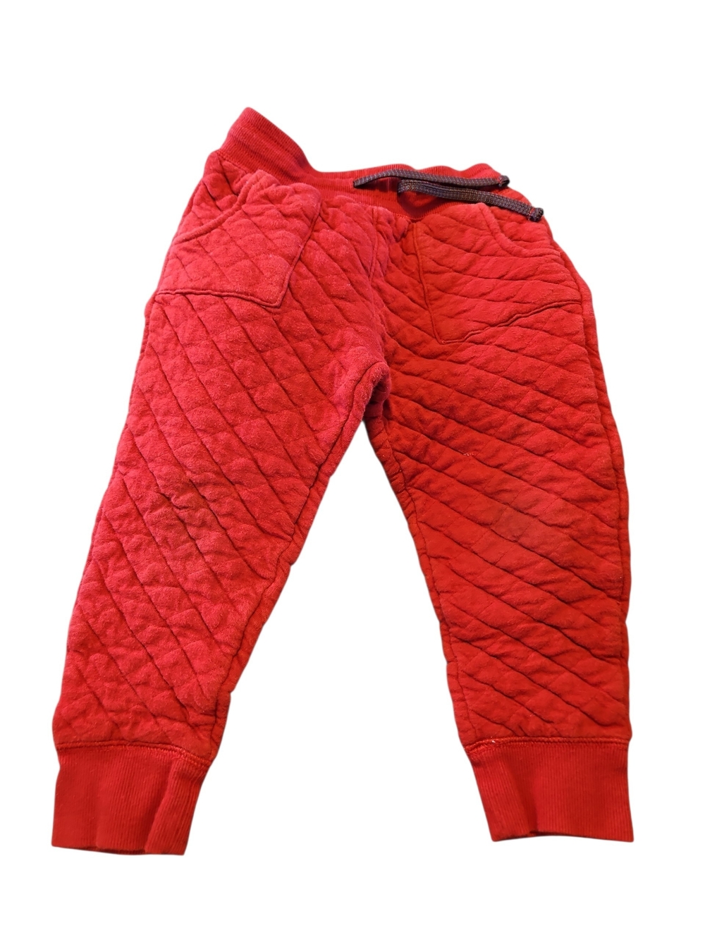 Red Quilted Kids Sweatpants Cat & Jack Size 3t